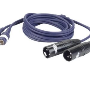 Cable 2 XLR Macho a 2 RCA Macho