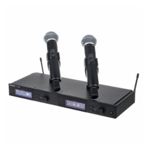 SHURE SLXD24DE  k59 inalámbrico UHF digital de 2 canales  (Rango de frecuencia 606-650 MHz)